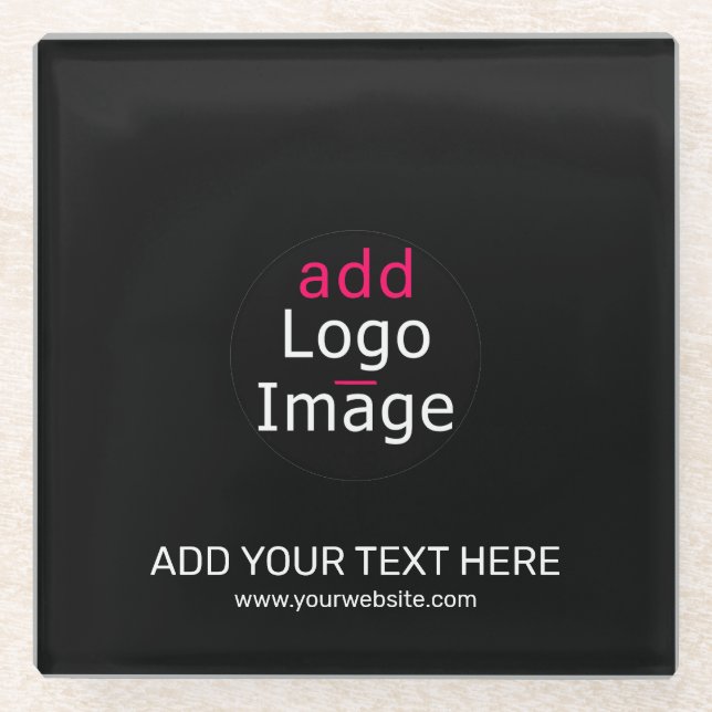 Posavasos De Vidrio Extravagante Personalizado profesional de negocios (Anverso)