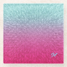 Extrusión rosa azul gradiente abstracto
