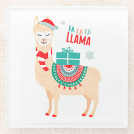 Posavasos De Vidrio Fa la llama | NAVIDADES