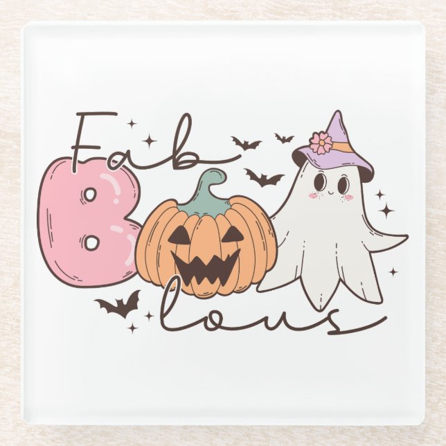 Posavasos De Vidrio Fabulosa Halloween (Anverso)