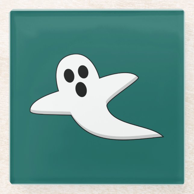 Posavasos De Vidrio Fantasma Cuta (Anverso)