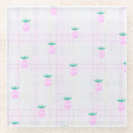 Posavasos De Vidrio Farmhouse Pineapple Oasis