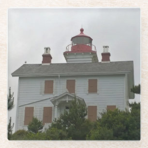 Posavasos De Vidrio Faro de la bahía de Yaquina, OR