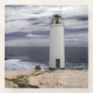 Posavasos De Vidrio Faro el Galicia, España de Laxe
