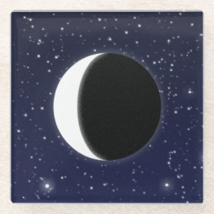 Posavasos De Vidrio Fases de la Luna, 2 de 6