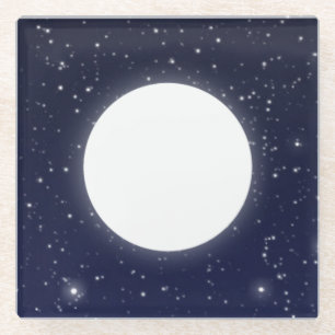 Posavasos De Vidrio Fases de la Luna, 6 de 6