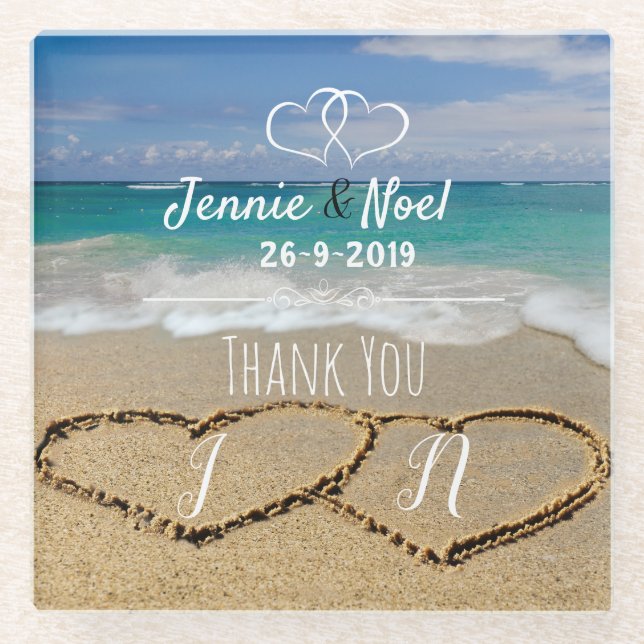 Posavasos De Vidrio Favor de Pascua de Vidrio Personalizado (Anverso)