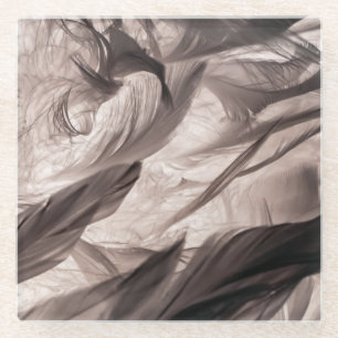 Posavasos De Vidrio Feathers