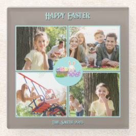 Posavasos De Vidrio Feliz deseo de Pascua