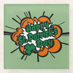 Posavasos De Vidrio Feliz Día de San Patricio