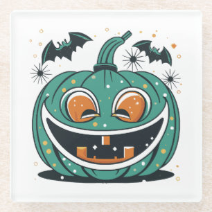 Posavasos De Vidrio ¡Feliz Halloween! Talla una Calabaza!