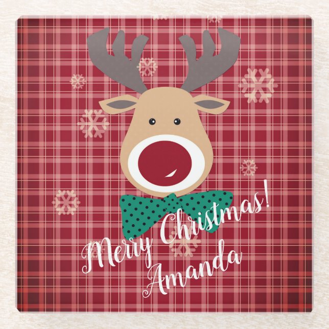 Posavasos De Vidrio ¡Feliz Navidad! (Anverso)