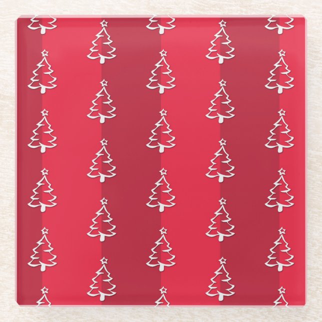 Posavasos De Vidrio Feliz Navidad (Anverso)