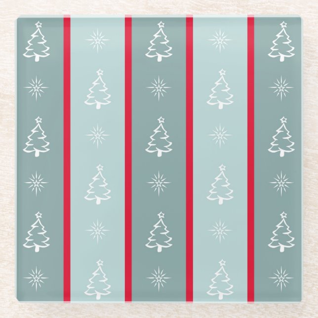 Posavasos De Vidrio Feliz Navidad (Anverso)