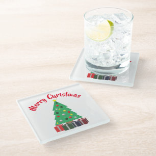 Posavasos De Vidrio Feliz Navidad