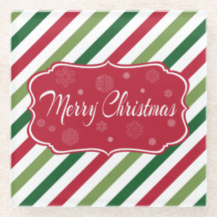 Posavasos De Vidrio Feliz Navidad