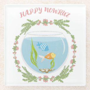 Posavasos De Vidrio Feliz Nowruz