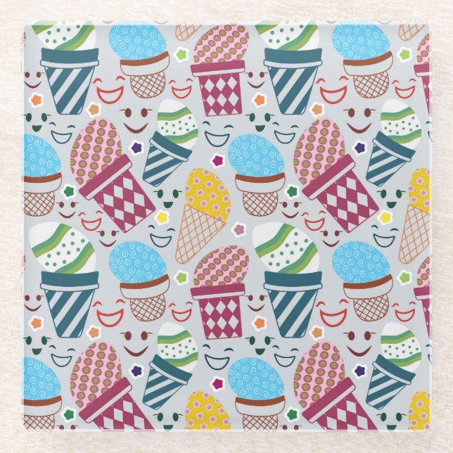 Posavasos De Vidrio Feliz Pascua (Anverso)