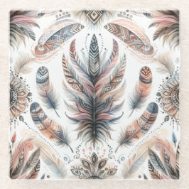 Posavasos De Vidrio Fierce Feathers