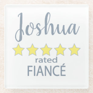 Posavasos De Vidrio Fiesta de novias y bodas 5 estrellas