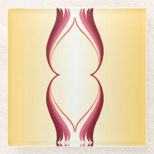 Posavasos De Vidrio Flame Lily
