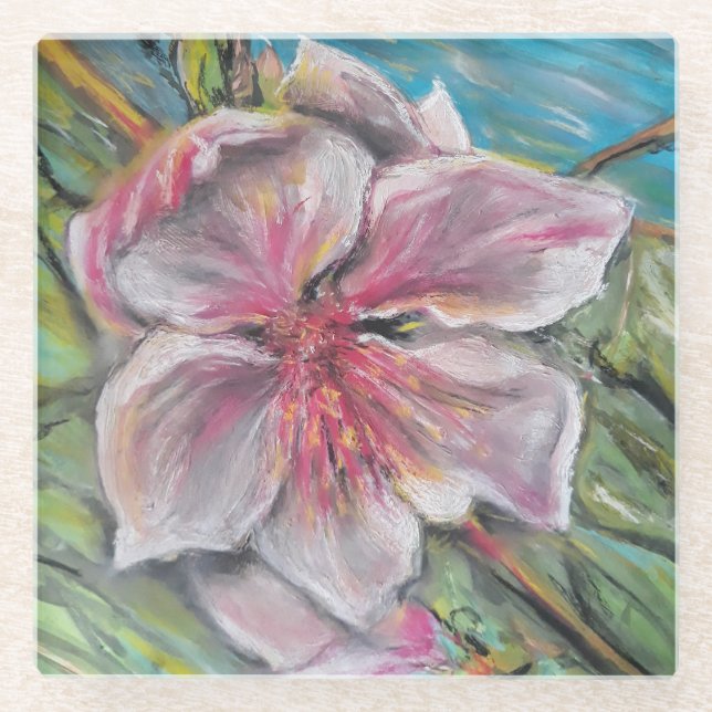 Posavasos De Vidrio Flauta de serpiente (Anverso)