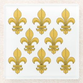 Posavasos De Vidrio Fleur-de-lis