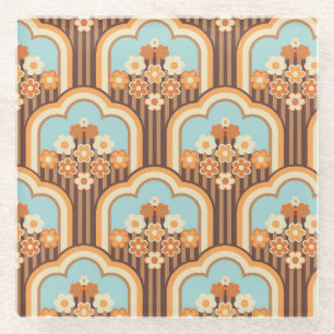 Posavasos De Vidrio Floral Retro: Resurgimiento del fondo de escritori