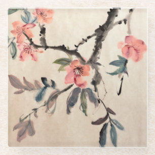 Posavasos De Vidrio Flores