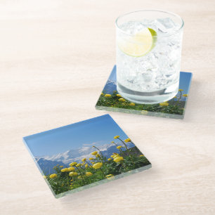 Posavasos De Vidrio Flores   Alpes suizos Eiger Monch