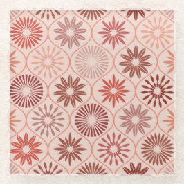 Posavasos De Vidrio Flores de Ogee Boho