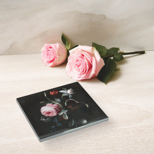 Posavasos De Vidrio Flores en una vara de Verelst