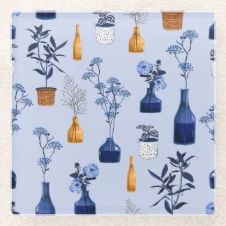 Posavasos De Vidrio Flores modernas Vase Monotone vintage