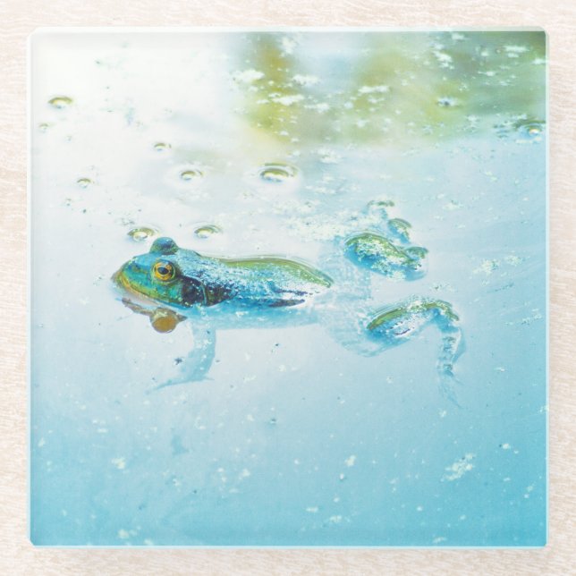 Posavasos De Vidrio Flotante (Anverso)