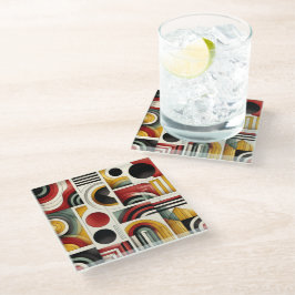 Posavasos De Vidrio Flujo Urbano de los 70
