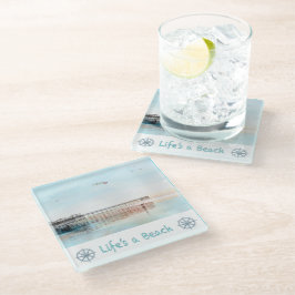 Posavasos De Vidrio Flying High at Low Tide