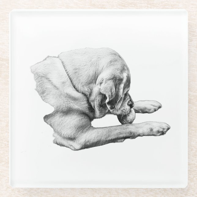 Posavasos De Vidrio Foco en juego (Anverso)