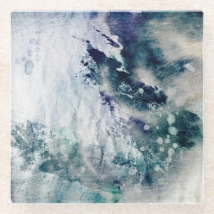 Posavasos De Vidrio Fondo abstracto de la acuarela en el papel 2 del