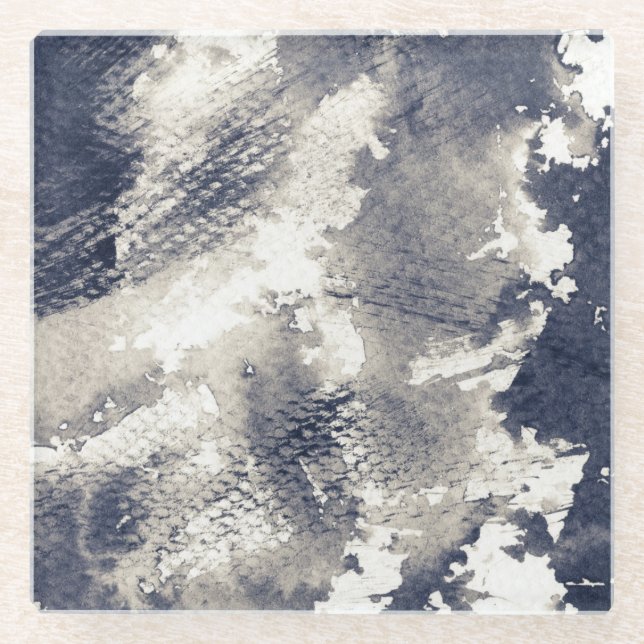Posavasos De Vidrio Fondo abstracto del grunge. Acuarela, tinta (Anverso)