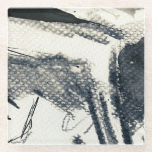 Posavasos De Vidrio Fondo abstracto del grunge, textura de la tinta. 3