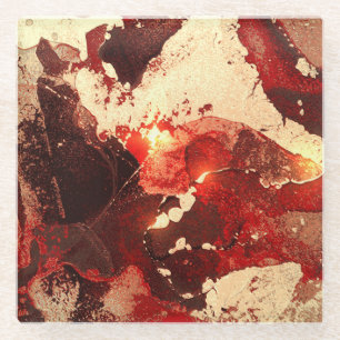 Posavasos De Vidrio Fondo de mármol abstracto.