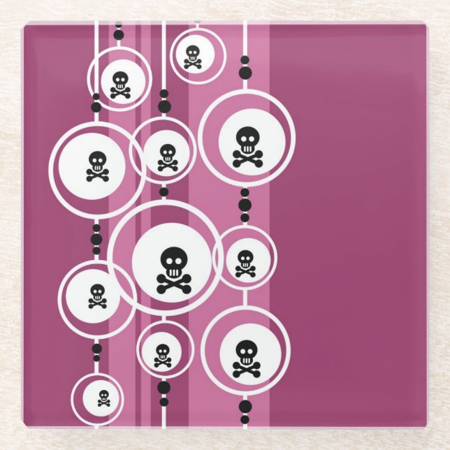 Posavasos De Vidrio Fondo del Grunge (Anverso)