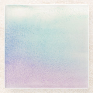 Posavasos De Vidrio Fondo pintado a mano 4 de la acuarela abstracta