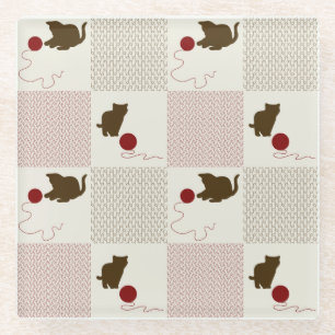 Posavasos De Vidrio Fondos de los gatitos