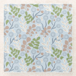 Posavasos De Vidrio Formas orgánicas botánicas