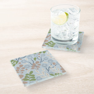 Posavasos De Vidrio Formas orgánicas botánicas