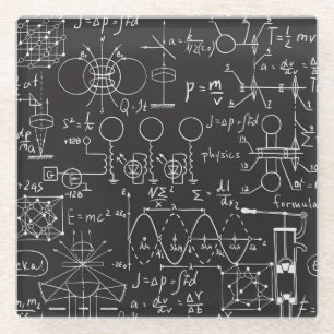 Posavasos De Vidrio Fórmulas científicas: Patrulla de cálculos de Chal