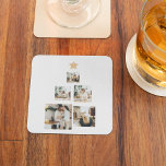 Posavasos De Vidrio Foto de árbol de Navidad familiar moderno con estr<br><div class="desc">Captura la magia de los momentos de vacaciones de tu familia con nuestro "Modern Family Christmas Tree with Photo" ("Árbol de Navidad de la Familia Moderna con foto"). Transforma los recuerdos especiales de tu familia en un conservador único de vacaciones con nuestro "Árbol de Navidad de la Familia Moderna con...</div>