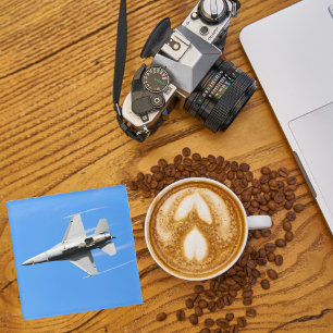 Posavasos De Vidrio Foto de avión, Aviación Divertida y Genial