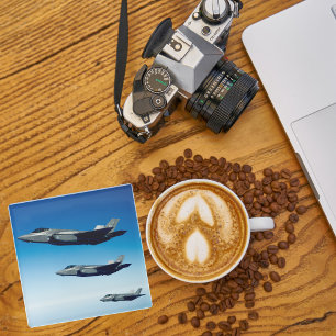 Posavasos De Vidrio Foto de avión, Aviación Divertida y Genial